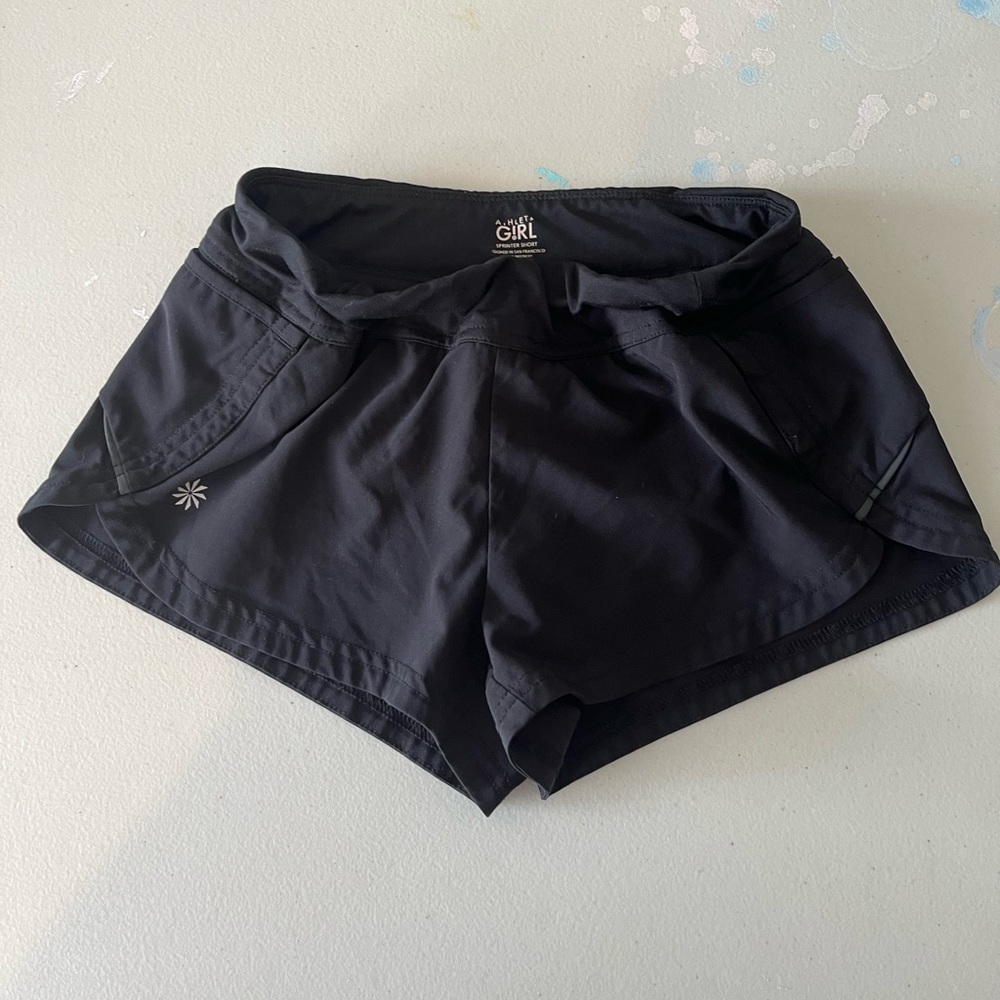 Athleta black sprinter short